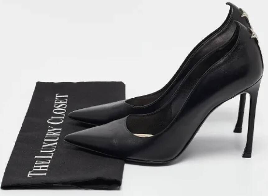 Dior Vintage Pre-owned Leather heels Black Dames