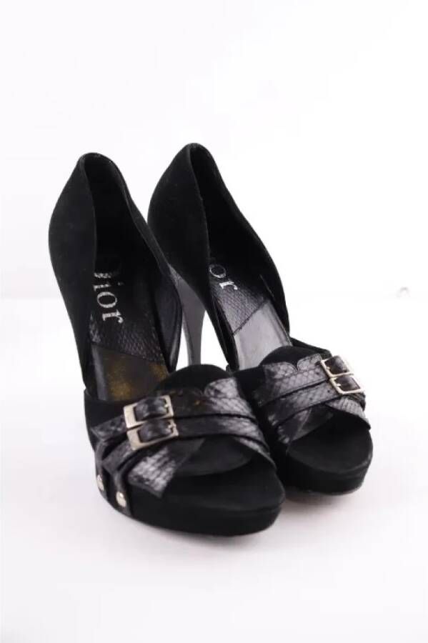 Dior Vintage Pre-owned Leather heels Black Dames