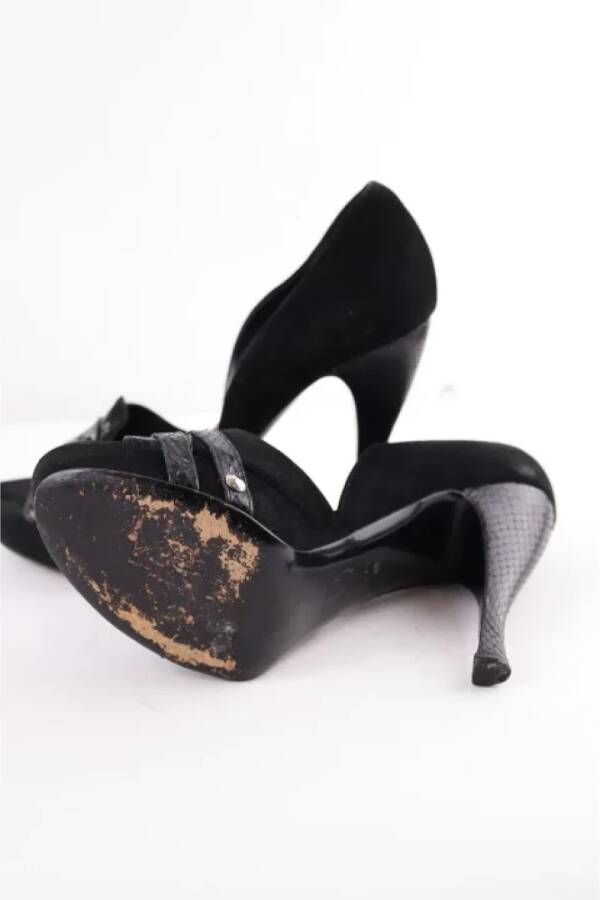 Dior Vintage Pre-owned Leather heels Black Dames