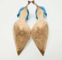 Dior Vintage Pre-owned Leather heels Blue Dames - Thumbnail 6