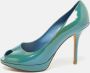 Dior Vintage Pre-owned Leather heels Blue Dames - Thumbnail 2