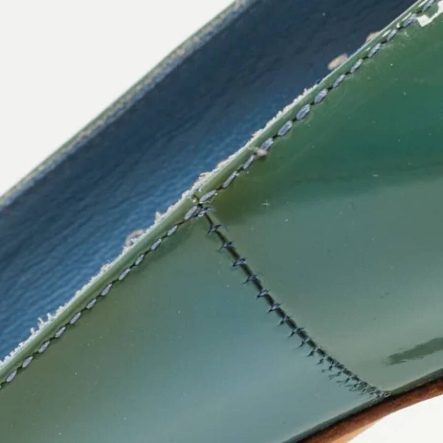Dior Vintage Pre-owned Leather heels Blue Dames