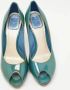 Dior Vintage Pre-owned Leather heels Blue Dames - Thumbnail 4