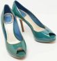 Dior Vintage Pre-owned Leather heels Blue Dames - Thumbnail 5
