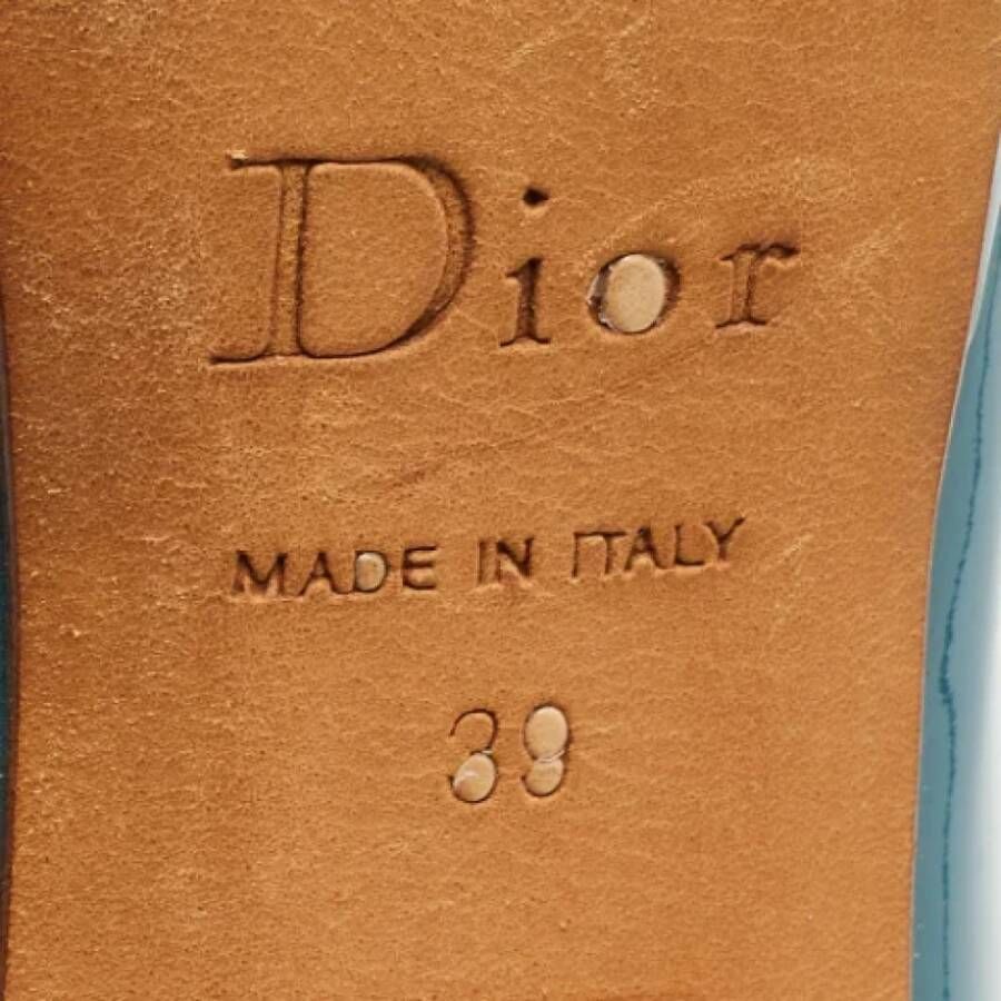 Dior Vintage Pre-owned Leather heels Blue Dames