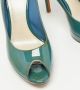 Dior Vintage Pre-owned Leather heels Blue Dames - Thumbnail 9