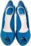 Dior Vintage Pre-owned Leather heels Blue Dames - Thumbnail 2