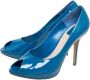 Dior Vintage Pre-owned Leather heels Blue Dames - Thumbnail 3