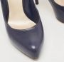 Dior Vintage Pre-owned Leather heels Blue Dames - Thumbnail 7