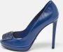 Dior Vintage Pre-owned Leather heels Blue Dames - Thumbnail 2