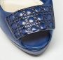Dior Vintage Pre-owned Leather heels Blue Dames - Thumbnail 7