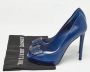 Dior Vintage Pre-owned Leather heels Blue Dames - Thumbnail 9