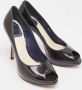 Dior Vintage Pre-owned Leather heels Blue Dames - Thumbnail 4