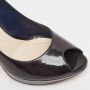 Dior Vintage Pre-owned Leather heels Blue Dames - Thumbnail 7