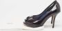 Dior Vintage Pre-owned Leather heels Blue Dames - Thumbnail 9