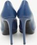 Dior Vintage Pre-owned Leather heels Blue Dames - Thumbnail 4