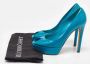 Dior Vintage Pre-owned Leather heels Blue Dames - Thumbnail 9