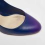 Dior Vintage Pre-owned Leather heels Blue Dames - Thumbnail 6