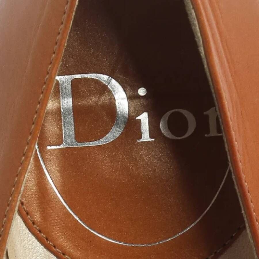 Dior Vintage Pre-owned Leather heels Brown Dames