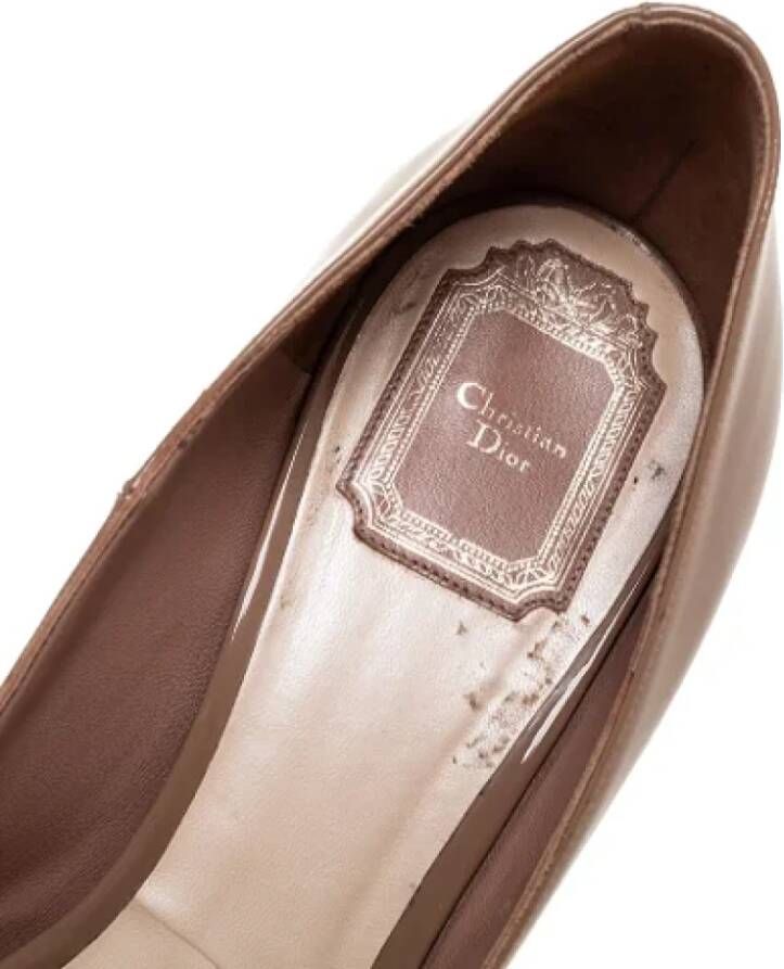 Dior Vintage Pre-owned Leather heels Brown Dames