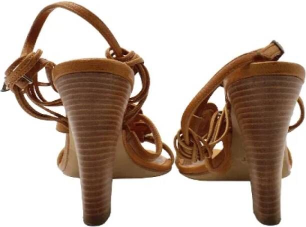 Dior Vintage Pre-owned Leather heels Brown Dames
