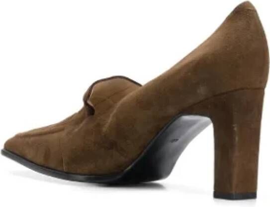 Dior Vintage Pre-owned Leather heels Brown Dames