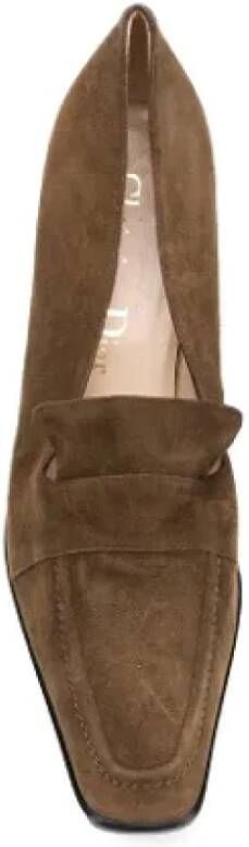 Dior Vintage Pre-owned Leather heels Brown Dames