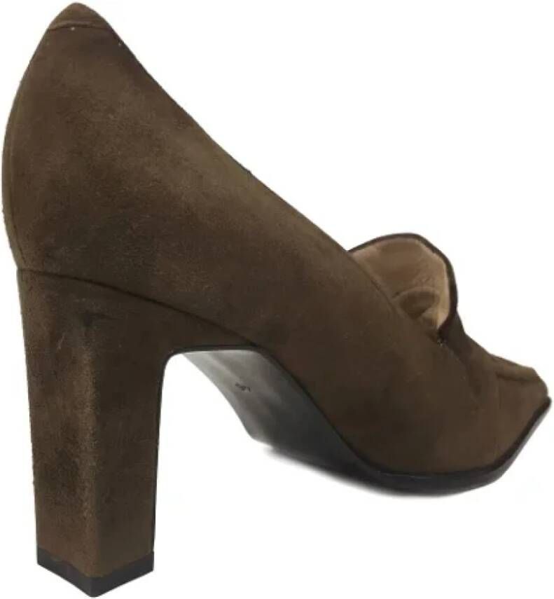Dior Vintage Pre-owned Leather heels Brown Dames