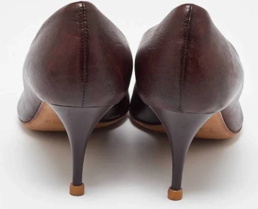 Dior Vintage Pre-owned Leather heels Brown Dames