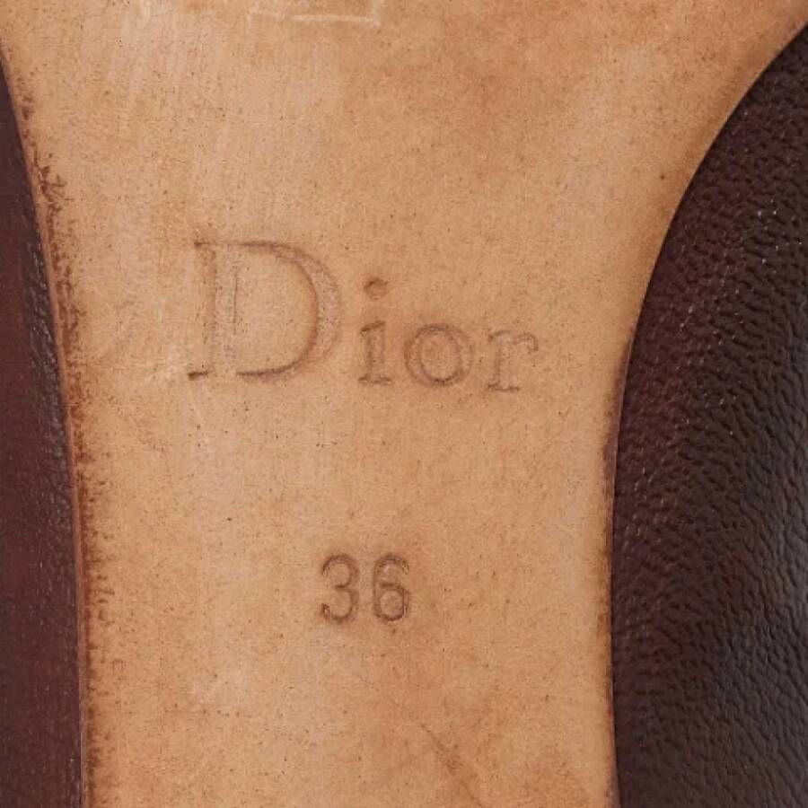 Dior Vintage Pre-owned Leather heels Brown Dames