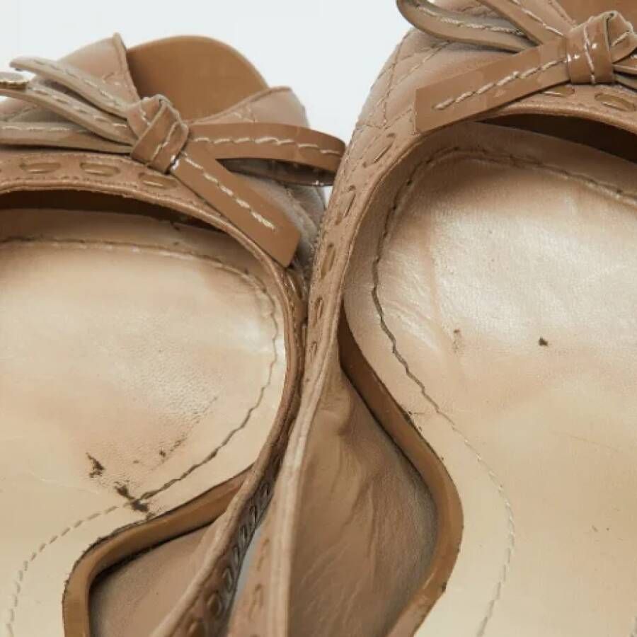 Dior Vintage Pre-owned Leather heels Brown Dames