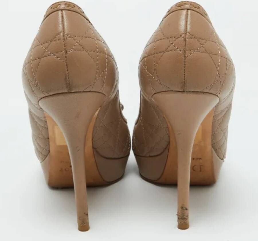 Dior Vintage Pre-owned Leather heels Brown Dames