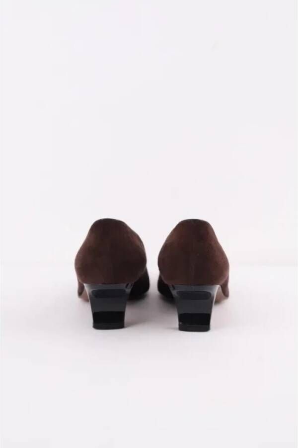 Dior Vintage Pre-owned Leather heels Brown Dames