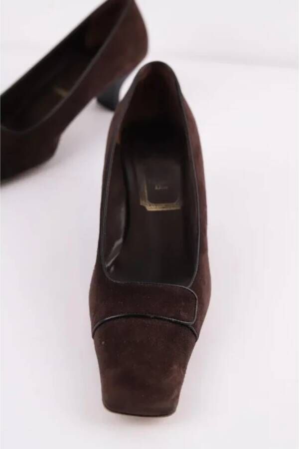 Dior Vintage Pre-owned Leather heels Brown Dames