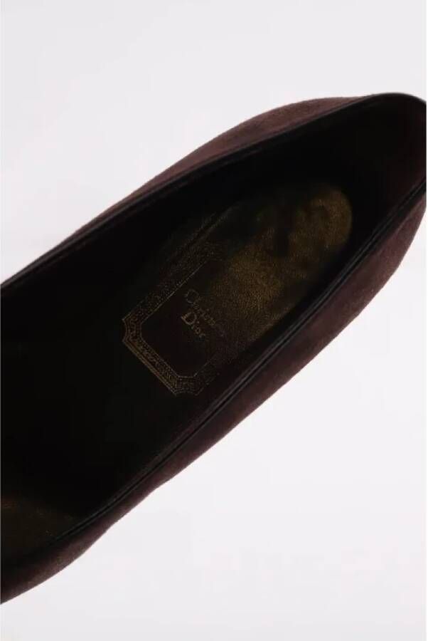 Dior Vintage Pre-owned Leather heels Brown Dames