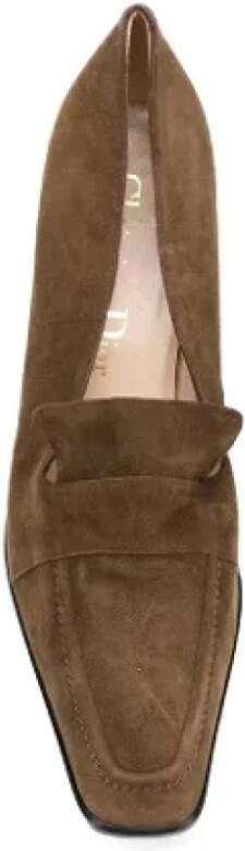 Dior Vintage Pre-owned Leather heels Brown Dames