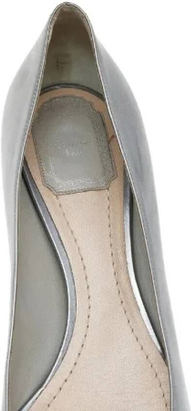 Dior Vintage Pre-owned Leather heels Gray Dames