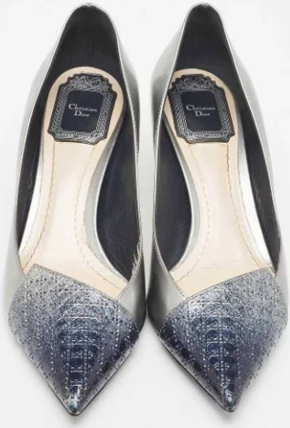Dior Vintage Pre-owned Leather heels Gray Dames