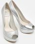 Dior Vintage Pre-owned Leather heels Gray Dames - Thumbnail 4