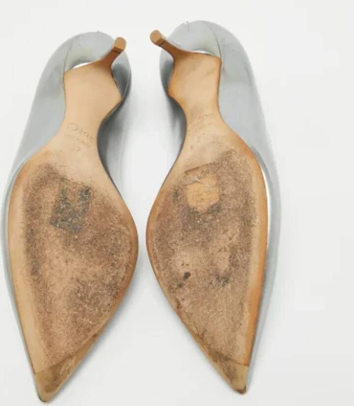 Dior Vintage Pre-owned Leather heels Gray Dames