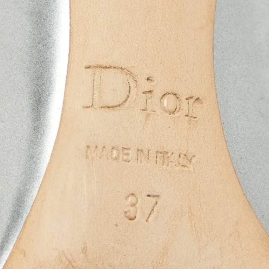 Dior Vintage Pre-owned Leather heels Gray Dames