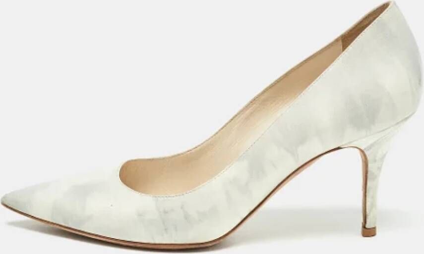 Dior Vintage Pre-owned Leather heels Gray Dames