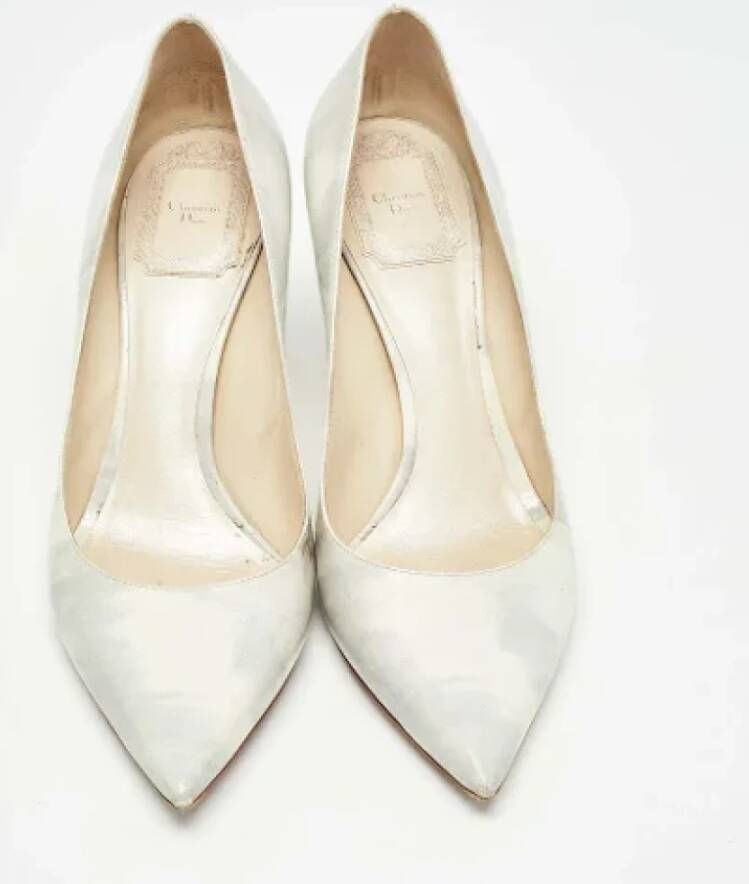Dior Vintage Pre-owned Leather heels Gray Dames