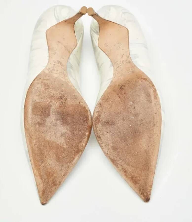 Dior Vintage Pre-owned Leather heels Gray Dames