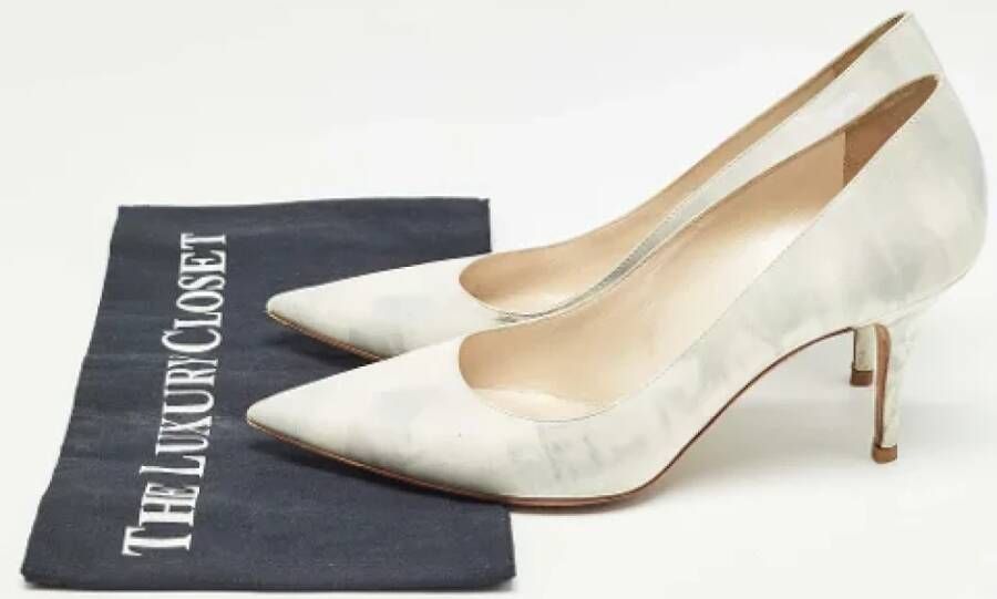 Dior Vintage Pre-owned Leather heels Gray Dames