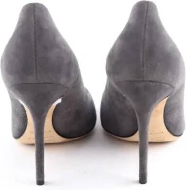Dior Vintage Pre-owned Leather heels Gray Dames