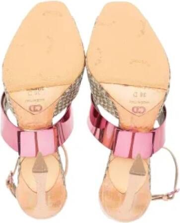 Dior Vintage Pre-owned Leather heels Multicolor Dames
