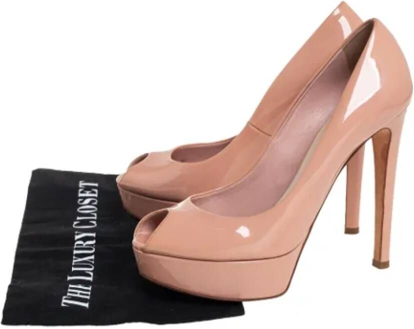 Dior Vintage Pre-owned Leather heels Pink Dames
