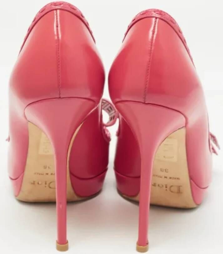 Dior Vintage Pre-owned Leather heels Pink Dames