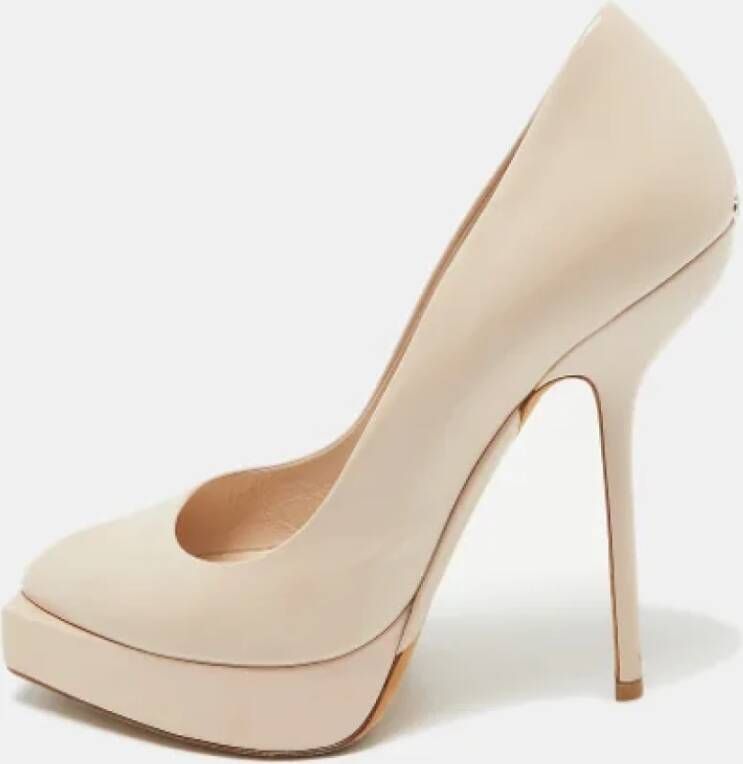 Dior Vintage Pre-owned Leather heels Pink Dames